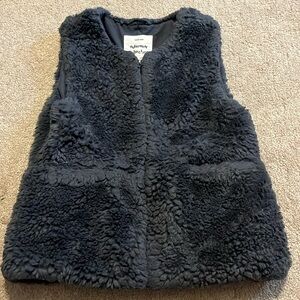 Zara kids faux fur sherpa vest outerwear
